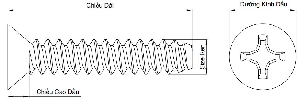 Bulong Pake Col Inox 304 JIS B1111 M2x6_drawing