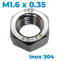 Tán Inox 304 DIN934 M1.6