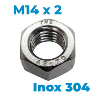 Tán Inox 304 DIN934 M14