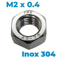 Tán Inox 304 DIN934 M2