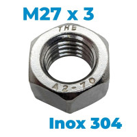 Tán Inox 304 DIN934 M27