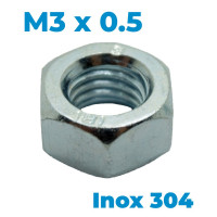 Tán Inox 304 DIN934 M3