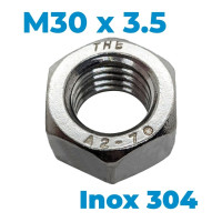 Tán Inox 304 DIN934 M30