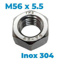 Tán Inox 304 DIN934 M56
