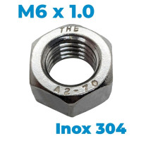 Tán Inox 304 DIN934 M6