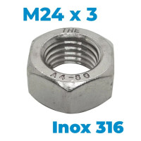 Tán Inox 316 DIN934 M24
