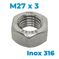 Tán Inox 316 DIN934 M27