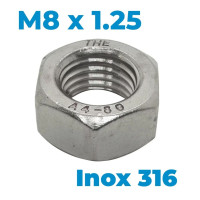 Tán Inox 316 DIN934 M8