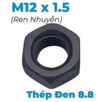 Tán Thép Đen 8.8 DIN934 M12x1.5 Ren Nhuyễn