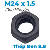 Tán Thép Đen 8.8 DIN934 M24x1.5 Ren Nhuyễn