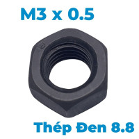 Tán Thép Đen 8.8 DIN934 M3