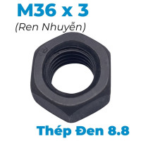 Tán Thép Đen 8.8 DIN934 M36x3.0 Ren Nhuyễn