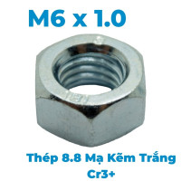 Tán Thép Mạ Kẽm 8.8 DIN934 M6