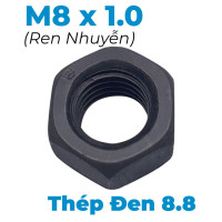 Tán Thép Đen 8.8 DIN934 M8x1.0 Ren Nhuyễn