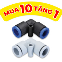 Đầu Nối Khí Cong Không Ren