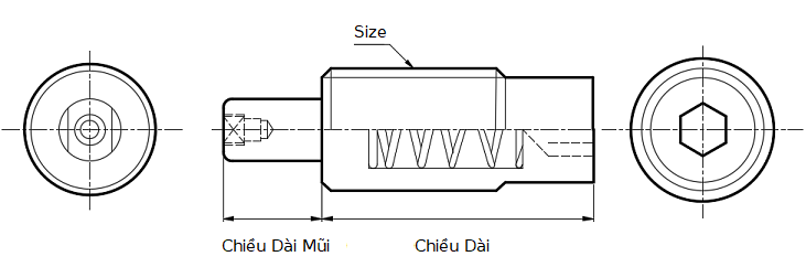 Vít Lò Xo Thép PJHTP20-30_drawing