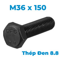 Bulong Thép Đen 8.8 DIN933 M36x150