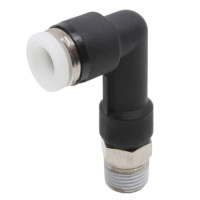 Đầu Nối Nhanh Khí Nén Dạng Cong 90° Ren Ngoài (Dài) Pisco PLL1/4-N0MU