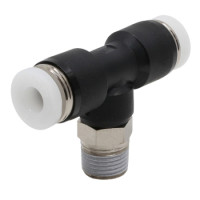 Đầu Nối Nhanh Khí Nén Dạng Chữ T Ren Ngoài Pisco PB3-01M