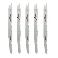 Lưỡi Cưa Kiếm Cắt Gỗ 5TPI Bosch S1531L - 2608650676 (Bộ 5 Lưỡi)