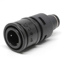 Đầu Nối Nhanh Khí Nén Nhỏ Gọn 8mm Màu Đen Pisco CPS20-8B