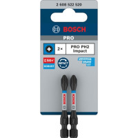 Bộ 2 Đầu Vặn Vít Pake PH2 Power Impact Screw Bit 55mm Bosch 2608522520