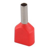Đầu Cosse Pin Đôi Bọc Nhựa Màu Đỏ KST 10 mm2 TE10-14-RED
