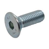 Lục Giác Chìm Col Thép Mạ Kẽm Trắng Cr3+ 10.9 DIN7991 M3x6