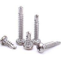 Vít Gỗ Pake Đầu Tròn Inox 304 ISO7049 St6.3x25mm