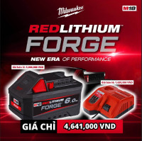 Pin 18V 6.0Ah FORGE Milwaukee M18 FB6