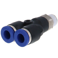 Đầu Nối Nhanh Khí Nén Chữ Y - Có Ren