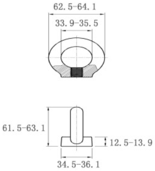 Tán Vòng Thép Mạ Kẽm DIN582 M16_drawing