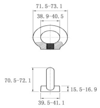 Tán Vòng Thép Mạ Kẽm DIN582 M20_drawing