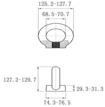 Tán Vòng Thép Mạ Kẽm DIN582 M36_drawing
