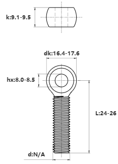 Bulong Mắt Inox 304 M10x25 (Suốt)_drawing