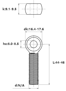 Bulong Mắt Inox 304 M10x45 (Suốt)_drawing