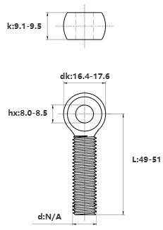Bulong Mắt Inox 304 M10x50 (Suốt)_drawing