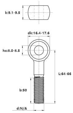 Bulong Mắt Inox 304 M10x65 (Lửng)_drawing
