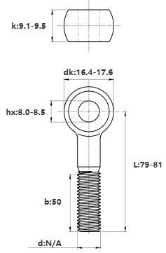 Bulong Mắt Inox 304 M10x80 (Lửng)_drawing