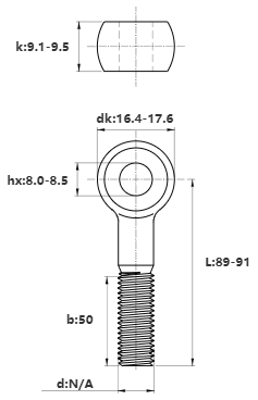 Bulong Mắt Inox 304 M10x90 (Lửng)_drawing