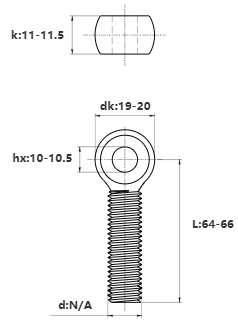 Bulong Mắt Inox 304 M12x65 (Suốt)_drawing