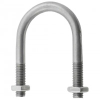 Cùm U Thép SS400 Nhúng Nóng Kẽm DN32 M8 x 43mm