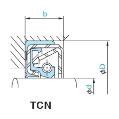 Phớt Chắn Dầu NOK TCN 95x120x13 mm, Nitrile (NBR)_drawing