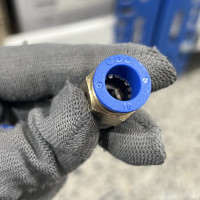 Đầu Nối Nhanh Khí Nén Ø10mm - Ren Ngoài 3/8" CDC MPC 1003 (Màu Xanh)