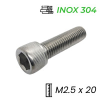 Lục Giác Chìm Đầu Trụ Inox 304 DIN912 M2.5x20