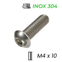 Lục Giác Chìm Mo Inox 304 ISO7380 M4x10