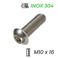 Lục Giác Chìm Mo Inox 304 ISO7380 M10x16 (25Cái/Bịch)