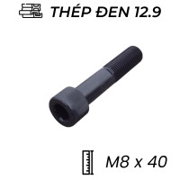 Lục Giác Chìm Đầu Trụ Thép Đen 12.9 DIN912 M8x40 (25Cái/Bịch)
