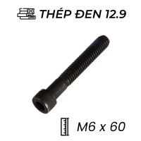 Lục Giác Chìm Đầu Trụ Thép Đen 12.9 DIN912 M6x60