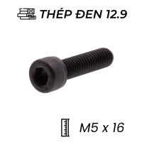 Lục Giác Chìm Đầu Trụ Thép Đen 12.9 DIN912 M5x16